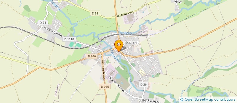 localisation de l'entreprise ETOILE SPORTIVE DE MONTCORNET, SECTION PETANQUE  MONTCORNET