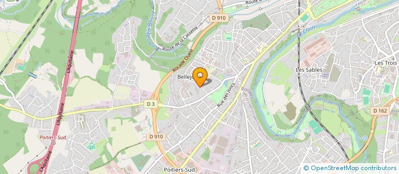 localisation de l'entreprise ETOILE SPORTIVE DE MONTMIDI  POITIERS