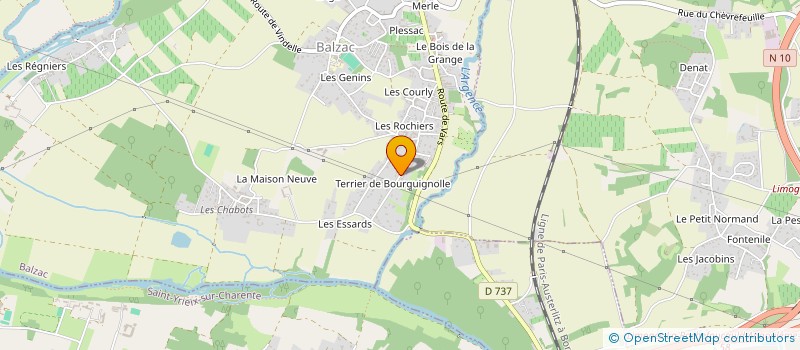 localisation de l'entreprise ETOILE SPORTIVE DE PETANQUE CHAMPNIERS à CHAMPNIERS