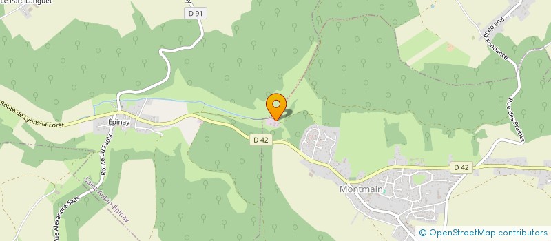 localisation de l'entreprise ETOILE SPORTIVE DE SAINT AUBIN CELLOVILLE  SAINT-AUBIN-CELLOVILLE