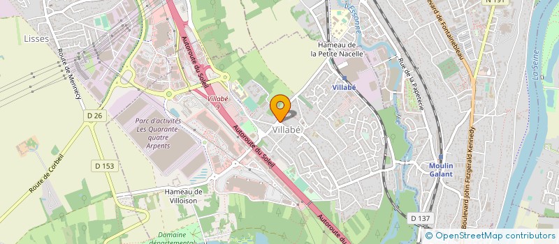 localisation de l'entreprise ETOILE SPORTIVE DE VILLABE TENNIS DE TABLE  VILLABE