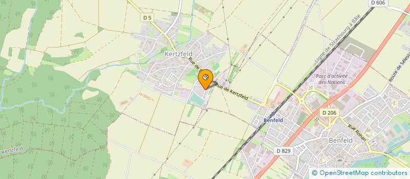 localisation de l'entreprise ETOILE SPORTIVE DE WESTHOUSE  WESTHOUSE