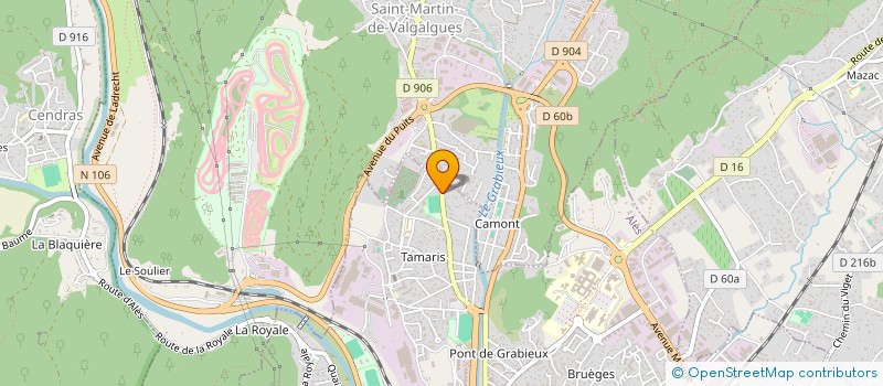 localisation de l'entreprise ETOILE SPORTIVE DES METAUX DE TAMARIS  ALES