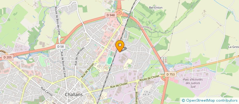 localisation de l'entreprise ETOILE SPORTIVE DU MARAIS GYMNASTIQUE à CHALLANS