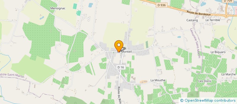 localisation de l'entreprise ETOILE SPORTIVE DU MONTEIL  LAMONZIE-SAINT-MARTIN