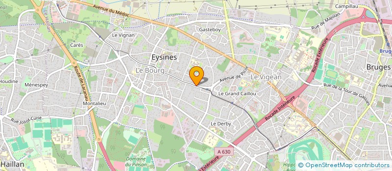 localisation de l'entreprise ETOILE SPORTIVE EYSINAISE SECT FOOTBALL  EYSINES