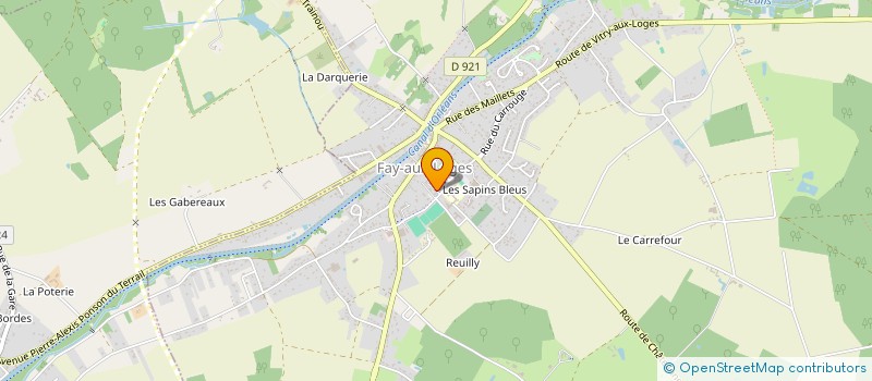localisation de l'entreprise ETOILE SPORTIVE LOGES ET FORET  FAY-AUX-LOGES