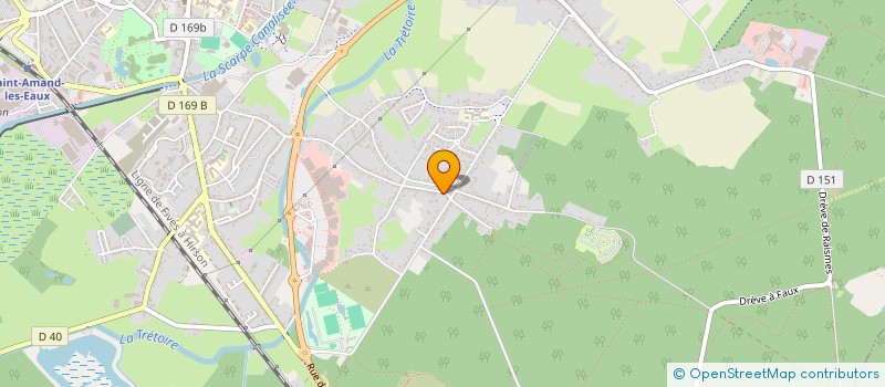 localisation de l'entreprise ETOILE SPORTIVE MONT BRUYERES à SAINT-AMAND-LES-EAUX