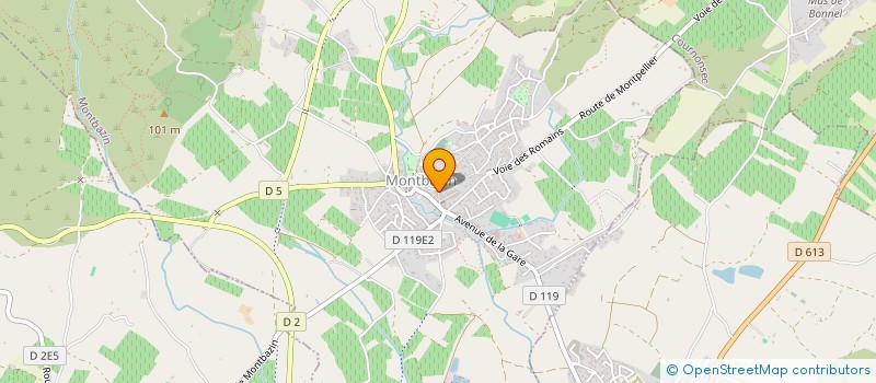 localisation de l'entreprise ETOILE SPORTIVE MOTBAZINOISE  MONTBAZIN