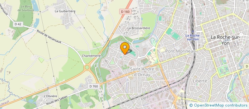 localisation de l'entreprise ETOILE SPORTIVE ORNAYSIENNE FOOTBALL VENDEE LA ROCHE SUR YON à ROCHE SUR YON (LA)