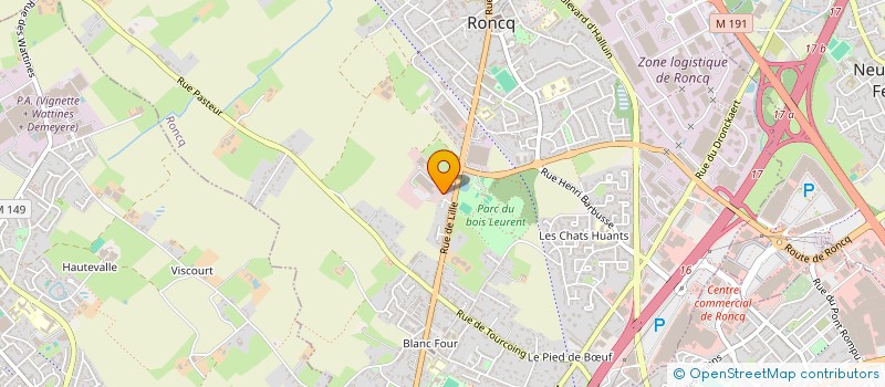localisation de l'entreprise ETOILE SPORTIVE RONCQUOISE à RONCQ