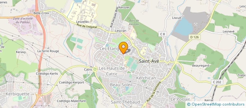 localisation de l'entreprise ETOILE SPORTIVE SAINT AVE FOOTBALL  SAINT-AVE