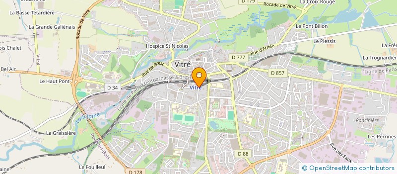 localisation de l'entreprise ETOILE SPORTIVE SAINTE MARIE  VITRE