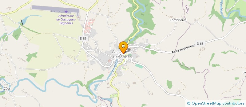 localisation de l'entreprise ETOILE SPORTIVE SALMECHOISE  SALMIECH