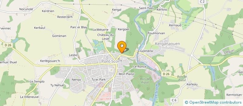 localisation de l'entreprise ETOILE SPORTIVE ST AUBIN  PONT-SCORFF