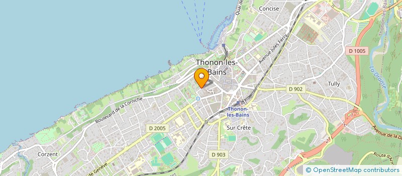 localisation de l'entreprise ETOILE SPORTIVE THONONAISE à THONON-LES-BAINS