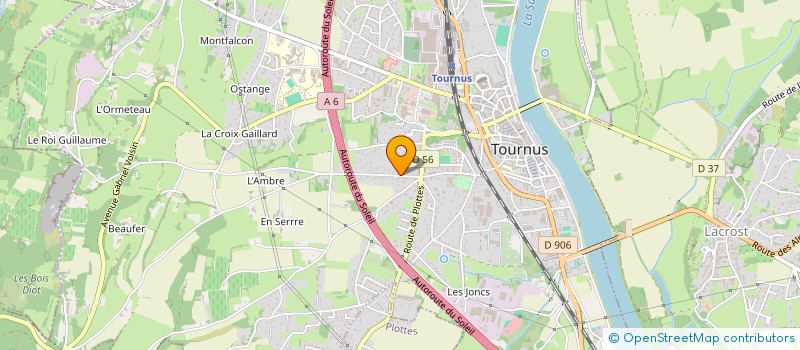 localisation de l'entreprise ETOILE SPORTIVE TOURNUSIENNE à TOURNUS