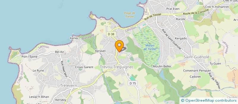 localisation de l'entreprise ETOILE SPORTIVE TRELEVERN à TRELEVERN
