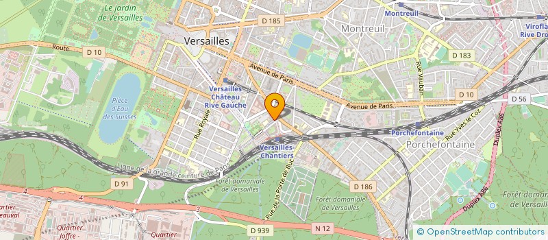 localisation de l'entreprise ETOILE SPORTIVE VERSAILLAISE à VERSAILLES