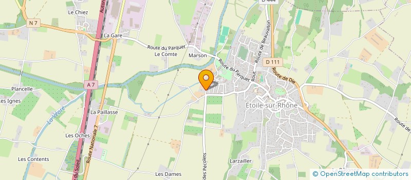 localisation de l'entreprise ETOILE STOCKAGE  ETOILE-SUR-RHONE