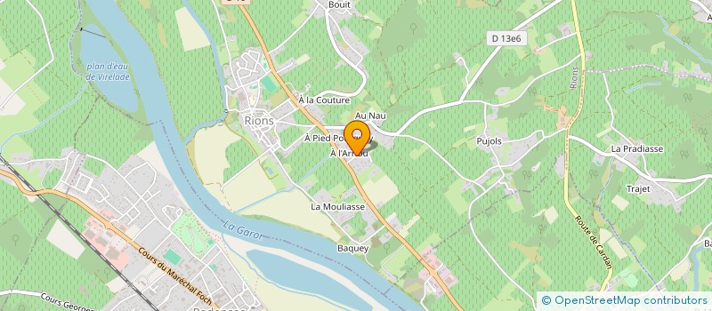 localisation de l'entreprise ETOILE TRANSPORT FRANCE à RIONS