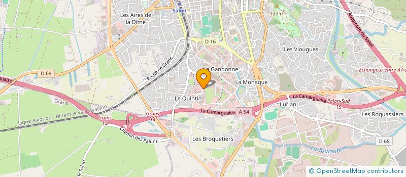 localisation de l'entreprise ETOILE VERTE  SALON-DE-PROVENCE