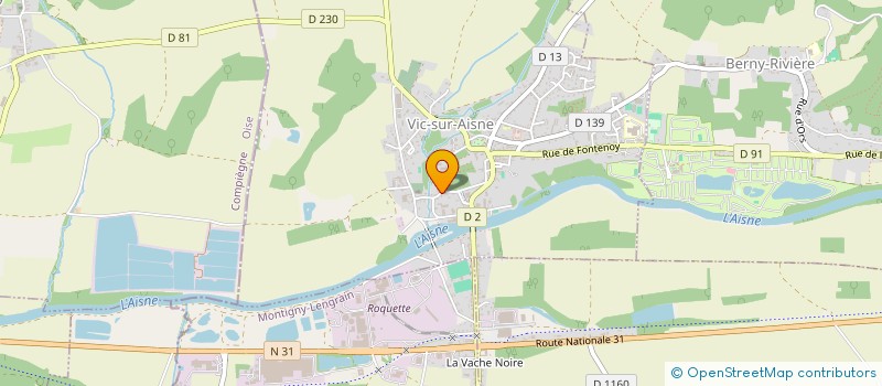 localisation de l'entreprise ETOILE VICOISE VINTAGE  VIC-SUR-AISNE