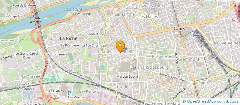 localisation de l'entreprise ETOILE37  TOURS