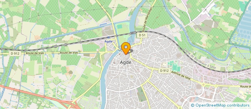 localisation de l'entreprise ETOILES  AGDE