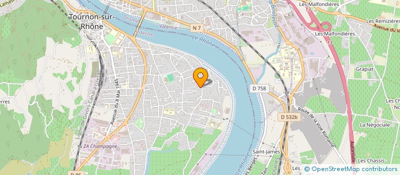 localisation de l'entreprise ETOILES à TOURNON-SUR-RHONE