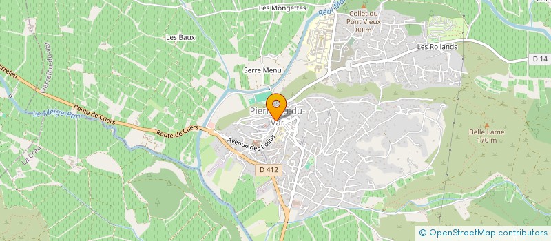 localisation de l'entreprise ETOILES BLEUES E.B.  PIERREFEU-DU-VAR