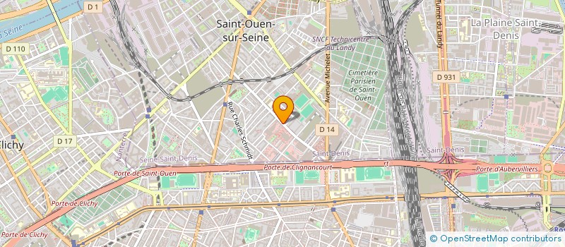 localisation de l'entreprise ETOILES DE BANLIEUE à SAINT-OUEN-SUR-SEINE