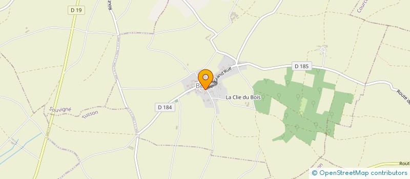 localisation de l'entreprise ETOILES DE NUIT à SAINT-FRAIGNE