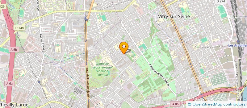 localisation de l'entreprise ETOILES DES JEUNES à VITRY-SUR-SEINE