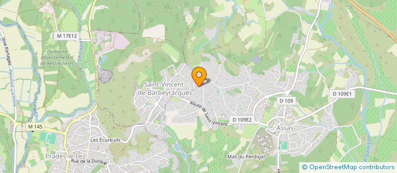 localisation de l'entreprise ETOILES ET TOILES  SAINT-VINCENT-DE-BARBEYRARGUES