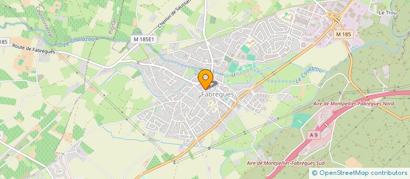 localisation de l'entreprise ETOILES FILANTES  FABREGUES