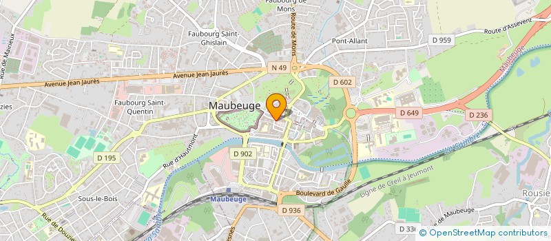 localisation de l'entreprise ETOILES VAGABONDES à MAUBEUGE