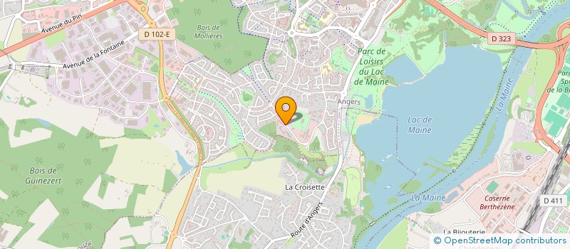 localisation de l'entreprise ETOILESSENCE à ANGERS