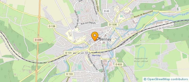 localisation de l'entreprise ETOUDI à BERNAY