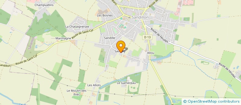 localisation de l'entreprise ETOYLE à SAINT-DENIS-EN-VAL