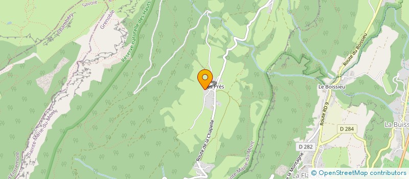 localisation de l'entreprise ETP  SAINT-VINCENT-DE-MERCUZE