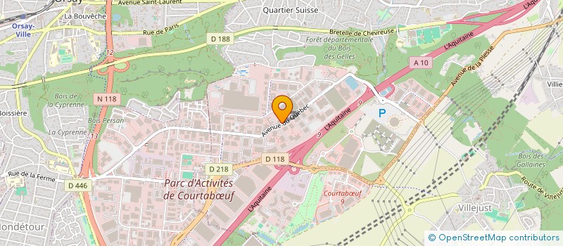 localisation de l'entreprise ETP  VILLEBON SUR YVETTE