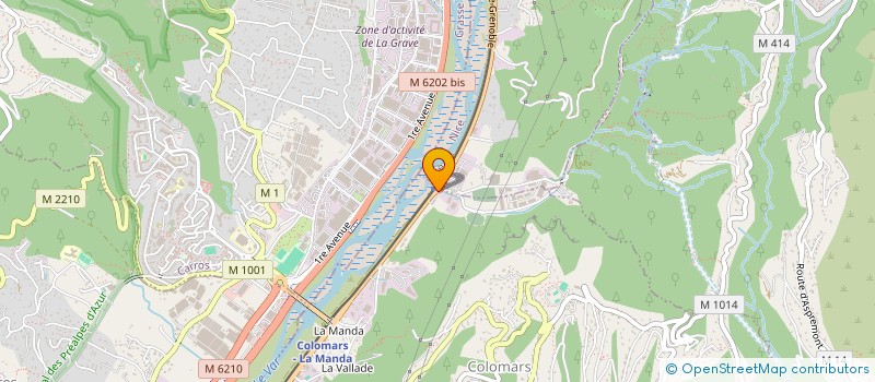 localisation de l'entreprise ETPE  COLOMARS