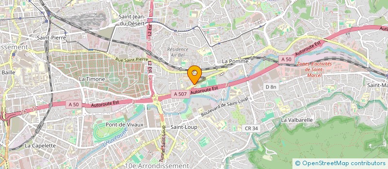 localisation de l'entreprise ETPG à MARSEILLE