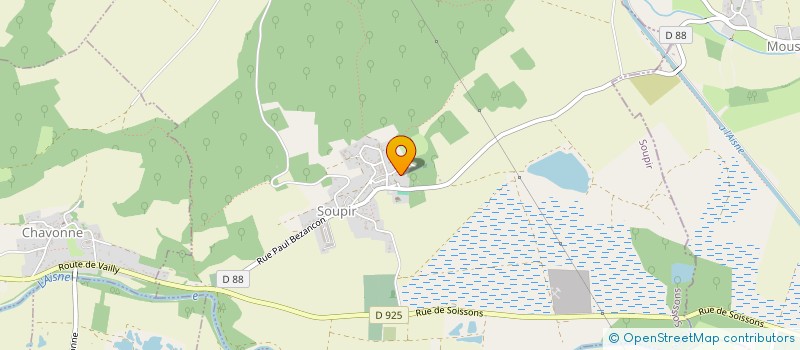 localisation de l'entreprise ETPS  SOUPIR