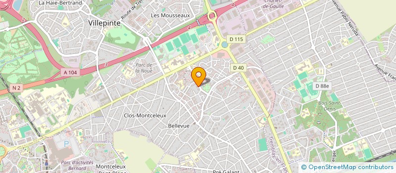 localisation de l'entreprise ETR à VILLEPINTE