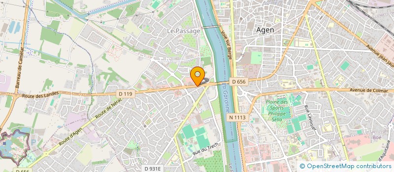localisation de l'entreprise ETR à LE PASSAGE