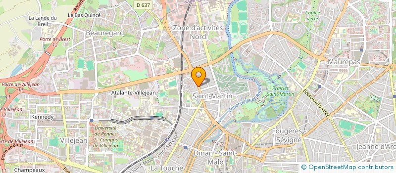 localisation de l'entreprise ETR BATIMENT  RENNES