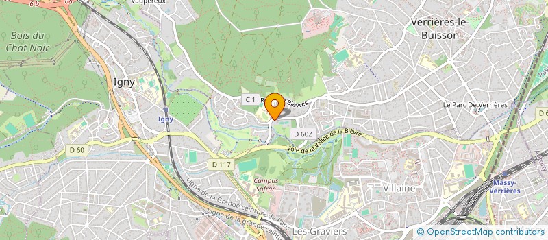localisation de l'entreprise ETR CONSEIL à VERRIERES-LE-BUISSON