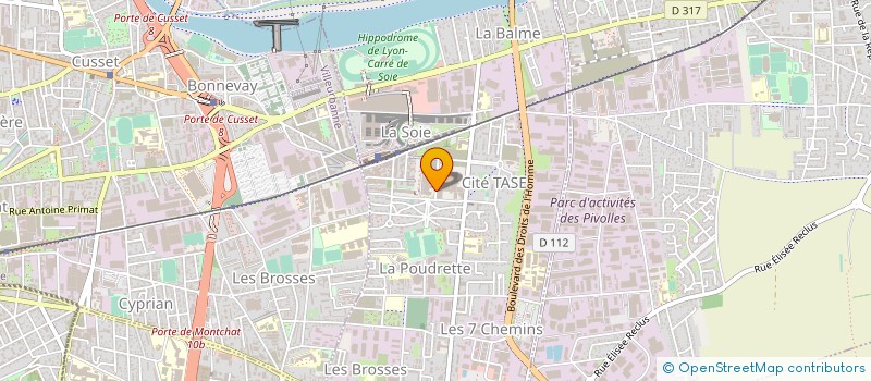 localisation de l'entreprise ETR ETUDES ET REALISATIONS à VAULX-EN-VELIN